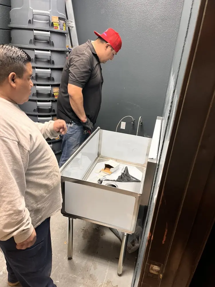Commercial plumbing and sink installation in Huntington Beach